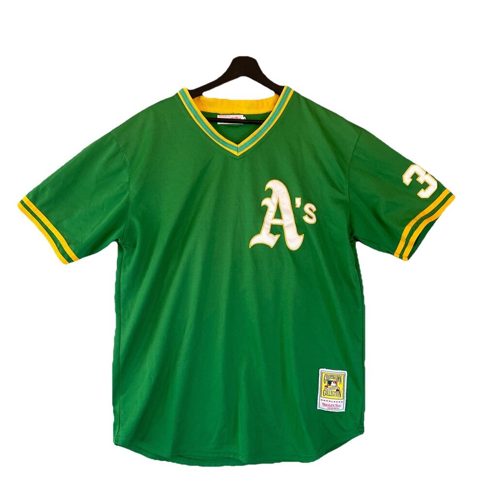 Mitchell & Ness Money Miller Oakland A's Cooperstown Collection Jersey Sz XL